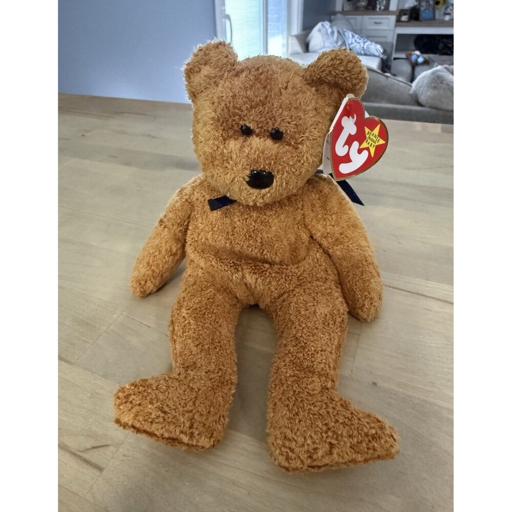 Ty Beanie Babies Brown Bear Beanie Plush Small 1993 BB2 Retired Vintage